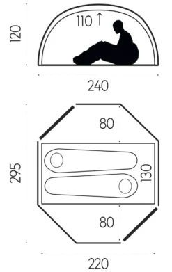 FJÄLLRÄVEN Abisko View 2 Tent -Nordisk Udendors Sport Butik 65000132 6