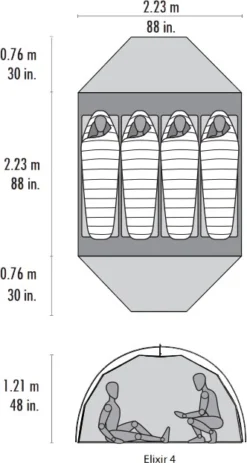 MSR Elixir™ 4 Tent -Nordisk Udendors Sport Butik 65100100 2