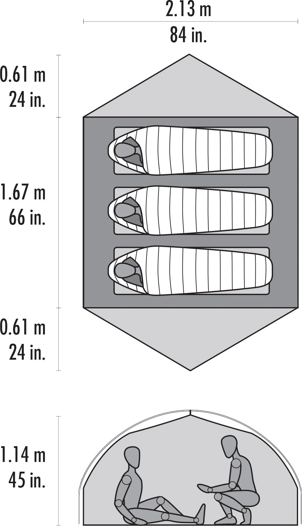MSR Carbon Reflex™ 3 Ultralight Tent 3 MSR Carbon Reflex™ 3 Ultralight Tent - Billede 3