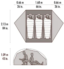 MSR FreeLite™ 3 Ultralight Tent 17 MSR FreeLite™ 3 Ultralight Tent -Nordisk Udendors Sport Butik 65100158 8