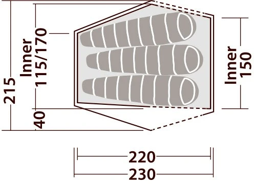 Robens Chaser 3XE Tent 10 Robens Chaser 3XE Tent - Billede 10