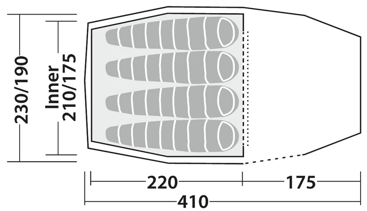 Robens Pioneer 4EX Tent 9 Robens Pioneer 4EX Tent - Billede 9