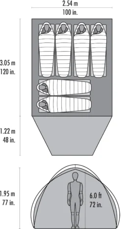 MSR Habitude™ 6 Tent -Nordisk Udendors Sport Butik 65200015 3