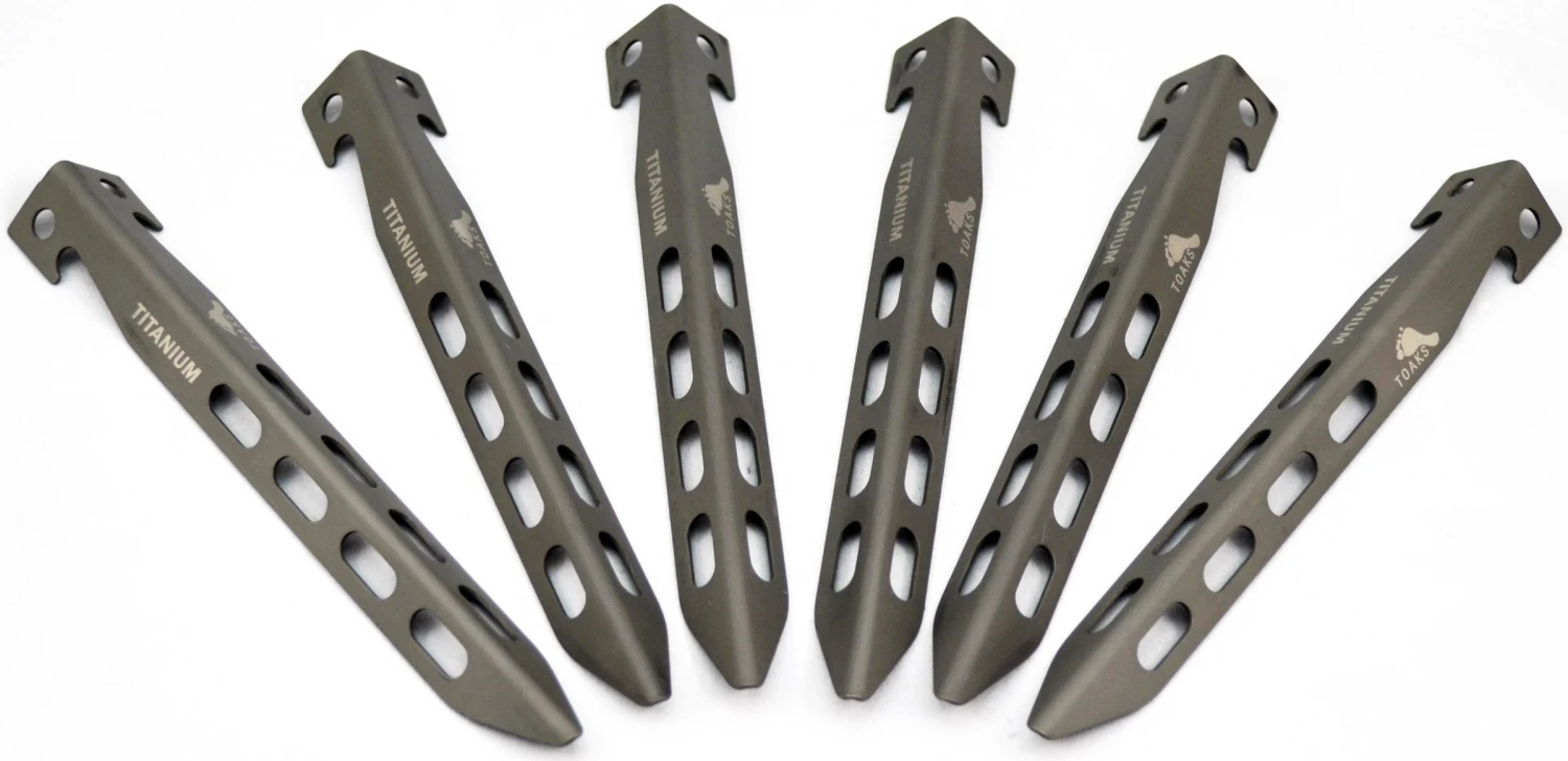 Titanium Large V-Shaped Pegs, 6 Pcs 1 Titanium Large V-Shaped Pegs, 6 Pcs